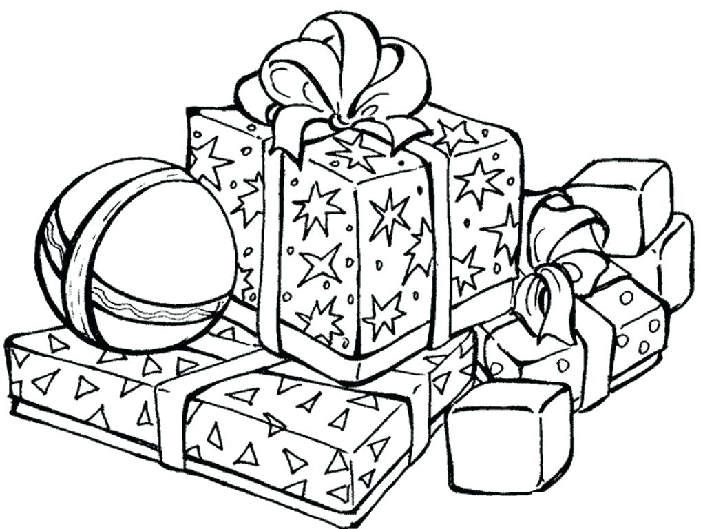 1021x768 Christmas Presents Coloring Page Gifts Coloring Pages Printable