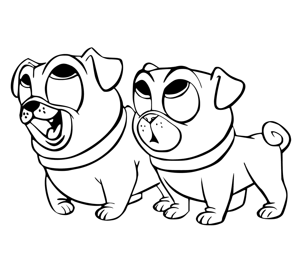 1024x892 Pug Coloring Pages Archives Best Page Inside Printable And Pugs