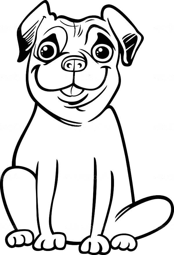 600x878 Pug Coloring Pages To Download And Print For Free