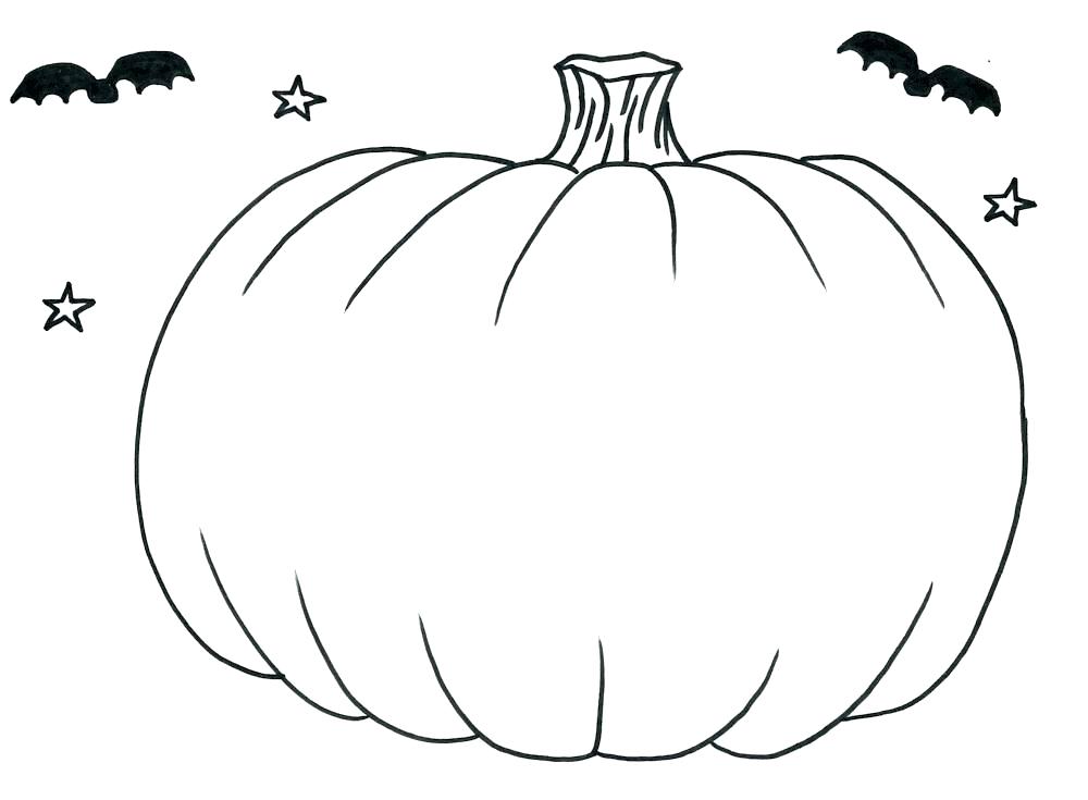 1000x735 Pumpkin Coloring Pattern Blank Pumpkin Printable Coloring Page