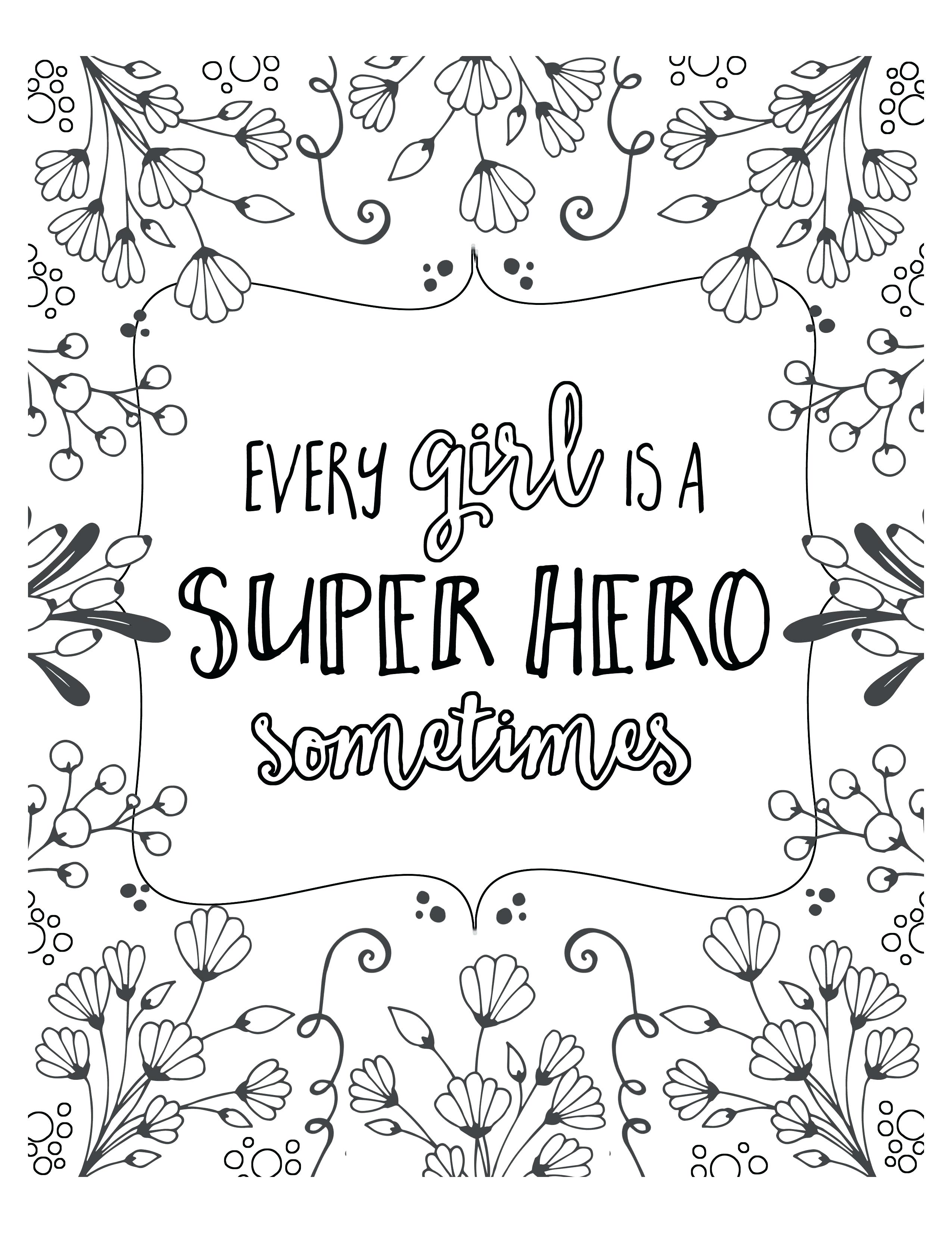 2550x3300 Free Printable Inspirational Quotes Coloring Pages For