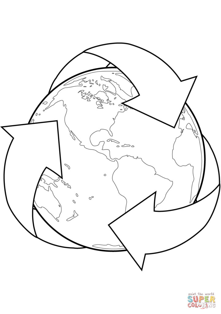 721x1024 Recycle Coloring Pages Get Bubbles