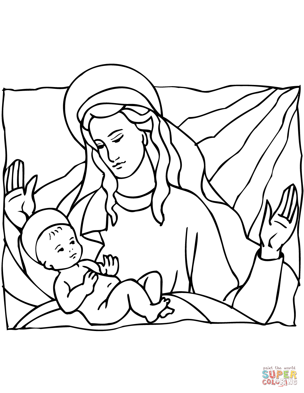 1005x1300 Christian Christmas Coloring Pages