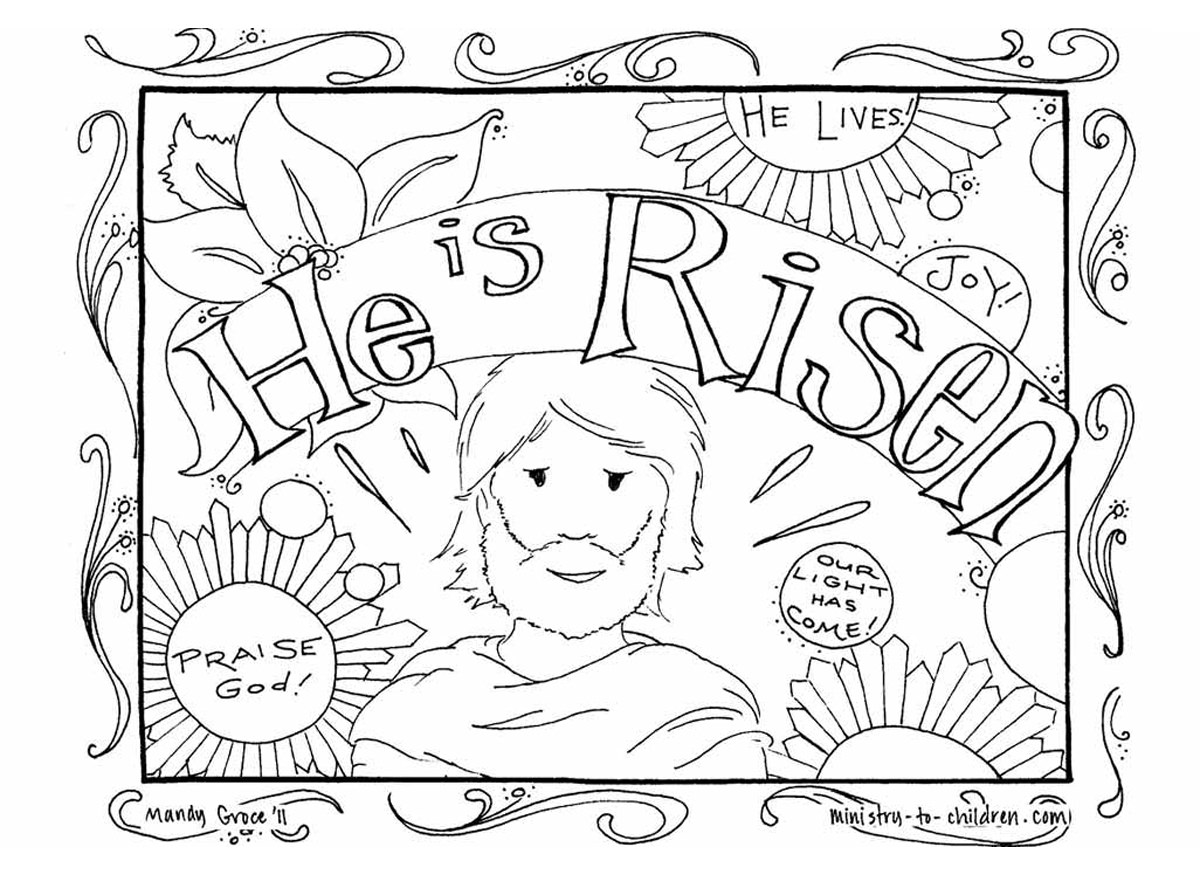 1200x877 Easter Coloring Pages Free Printable Religious Easter Borders