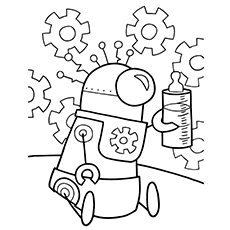 Printable Robot Coloring Pages