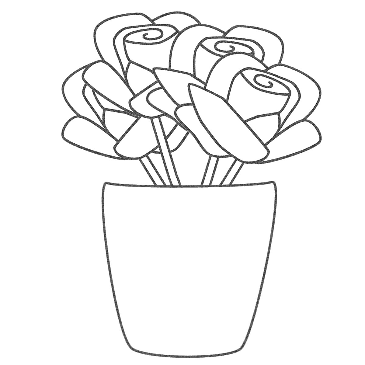 1200x1200 Free Printable Roses Coloring Pages For Kids