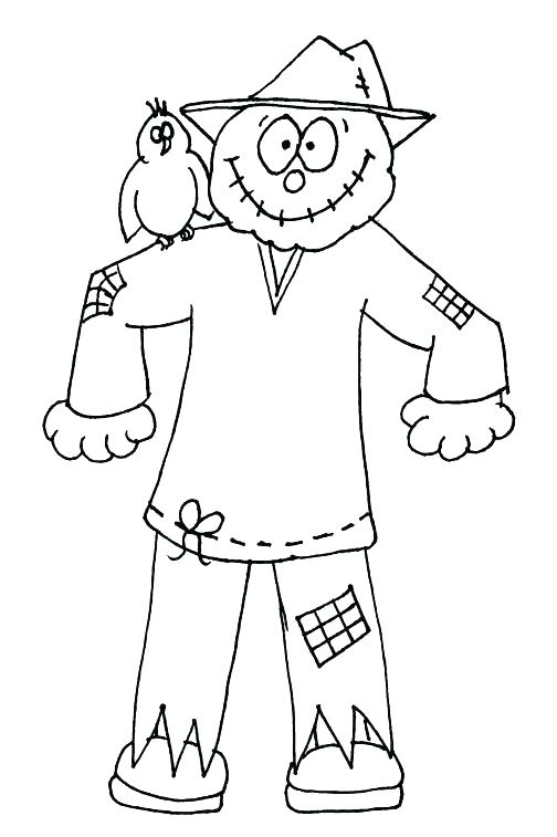 504x757 Scarecrow Coloring Pages Free Printable Scarecrow Coloring Page