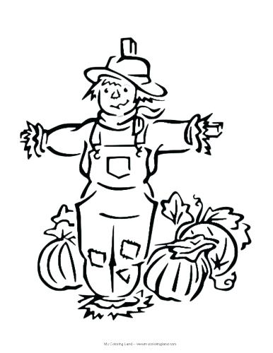 386x500 Scarecrow Coloring Pages High Definition Coloring Top Scarecrow