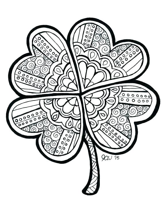 570x713 Printable Shamrock And Sample Shamrock 8 Documents In Word