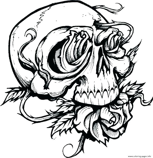 618x637 Sugar Skull Color Pages Printable Sugar Skull Coloring Pages