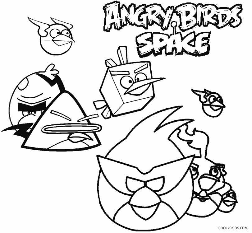 811x749 Printable Angry Birds Space Coloring Pages