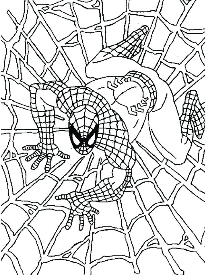 718x959 Beautiful Printable Spiderman Coloring Pages For Printable