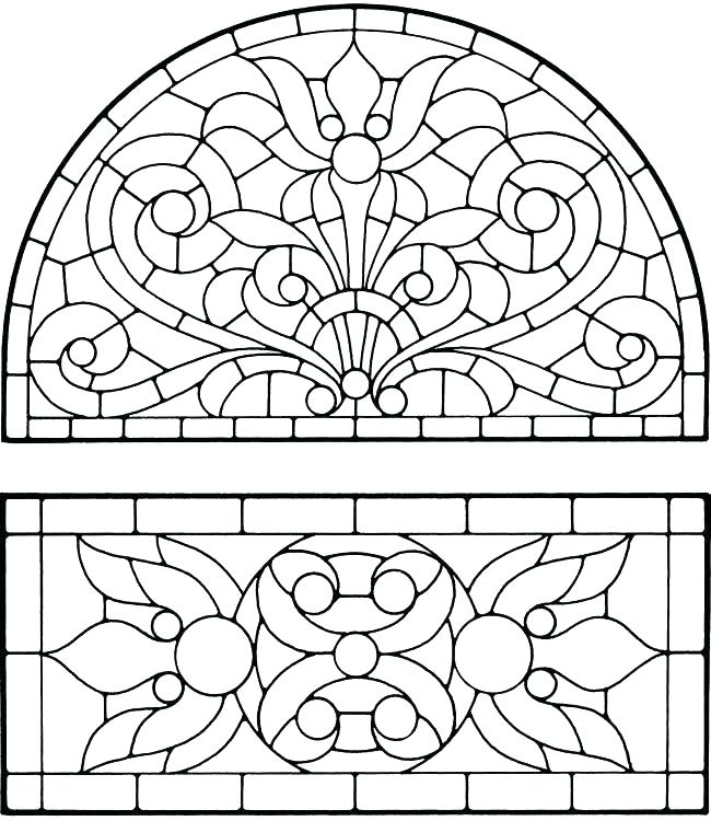 650x750 Stained Glass Coloring Pages With Stained Glass Coloring Pages