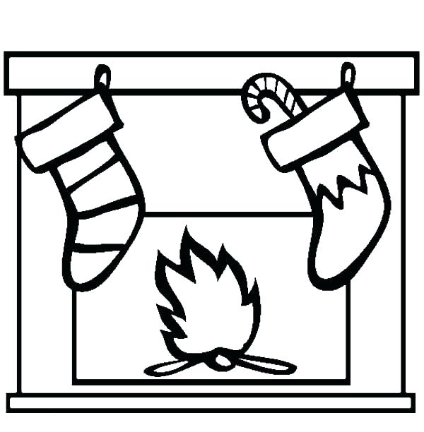 600x612 Christmas Stocking Coloring Pages Pattern Stocking Pattern