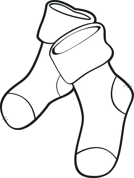 530x700 Christmas Stockings Coloring Pages Stocking To Color Free