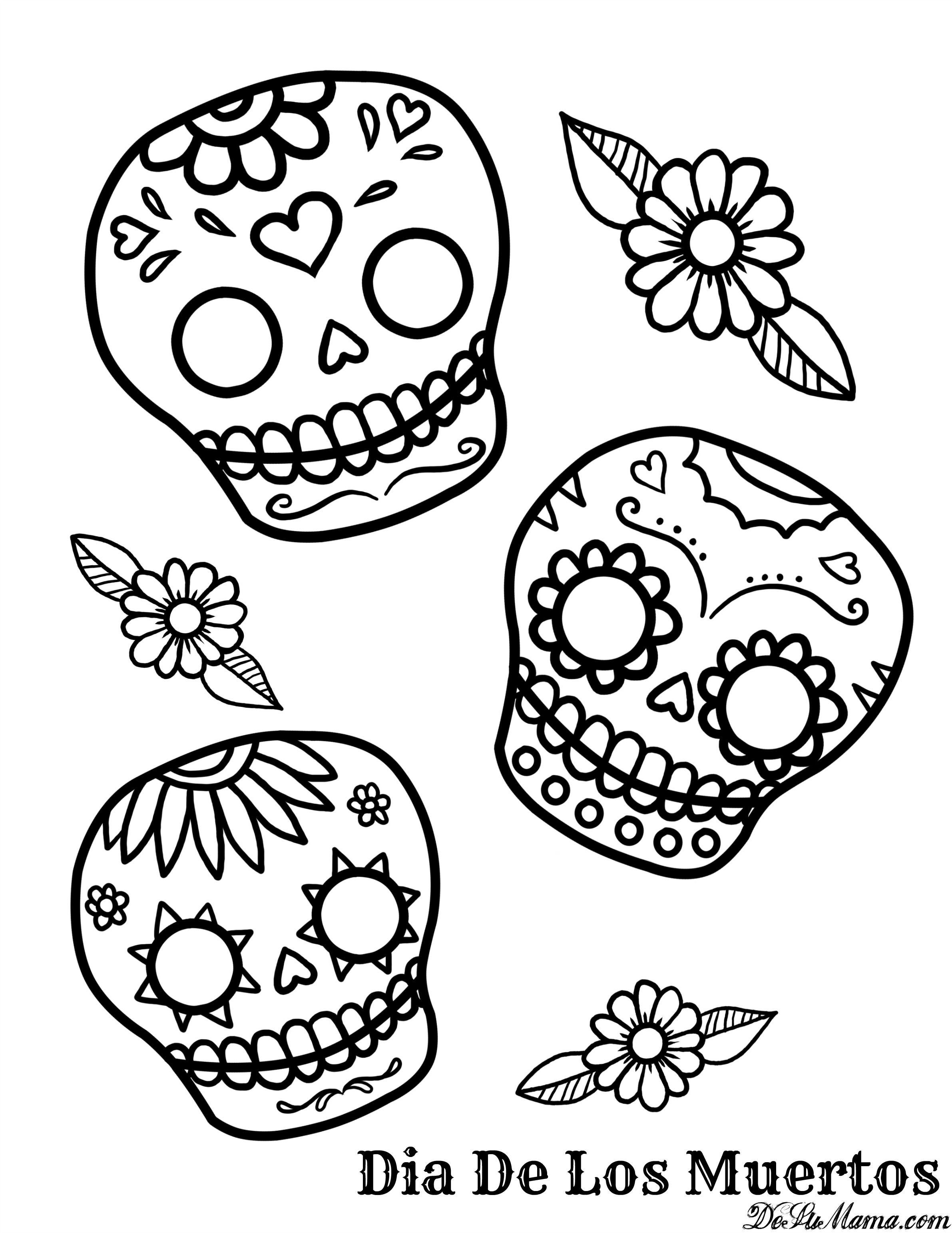 2382x3082 Content 2013 10 Sugar Skull New Coloring Sheets