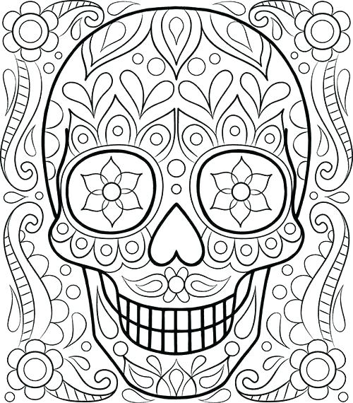 500x570 El Dia De Los Muertos Coloring Pages Coloring Pages Printable