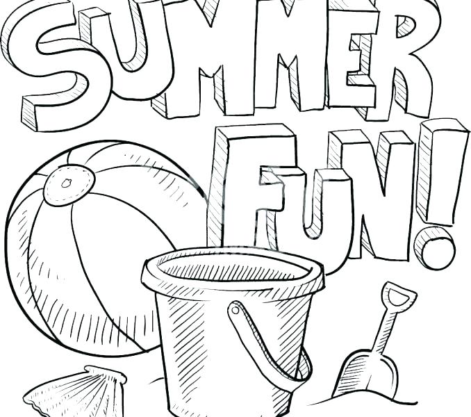 678x600 Summer Coloring Page First Day Of Summer Coloring Pages Cool Free