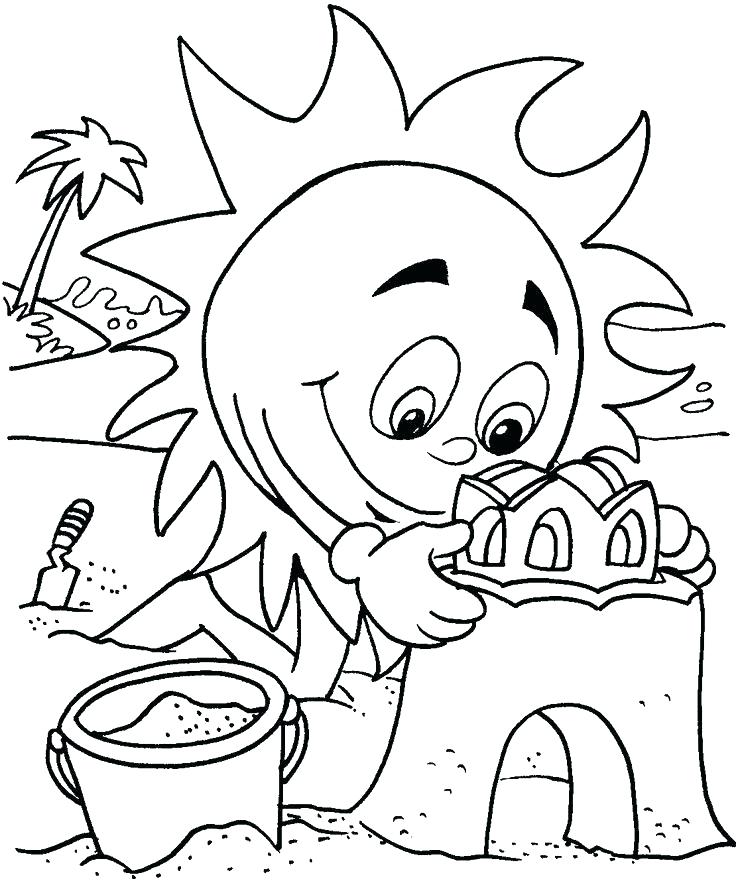 736x889 Vacation Coloring Pages Beach Coloring Pages Printable Summer