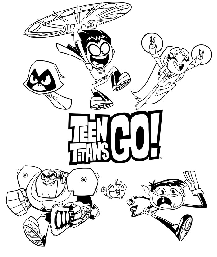 700x829 Teen Titans Coloring Page Free Printable Pages 7 Book 35595
