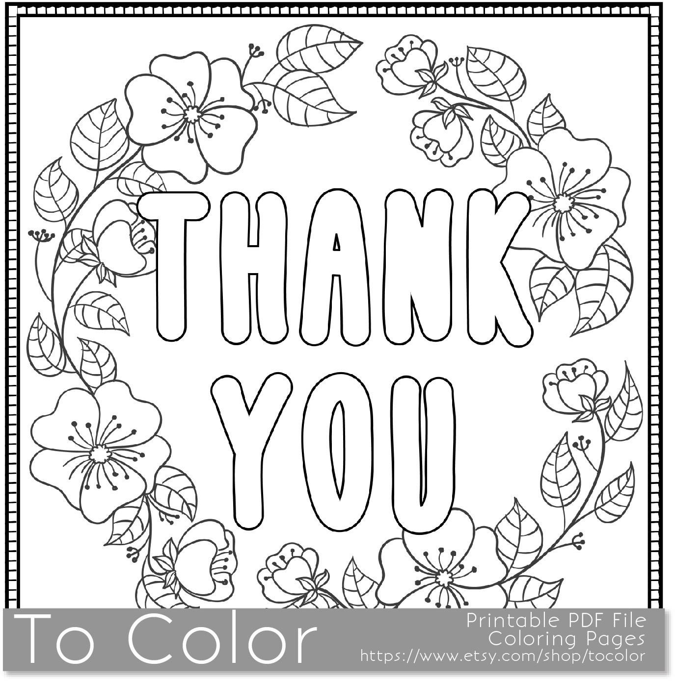 1375x1391 Thank You Printable Coloring Pages Card Making Ideas