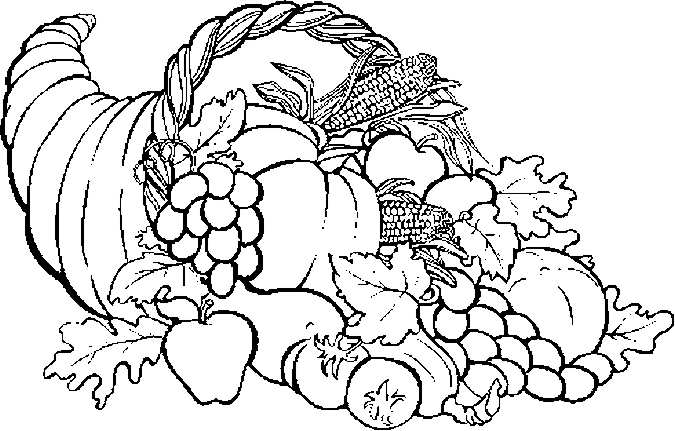 675x431 Cornucopia Coloring Pages
