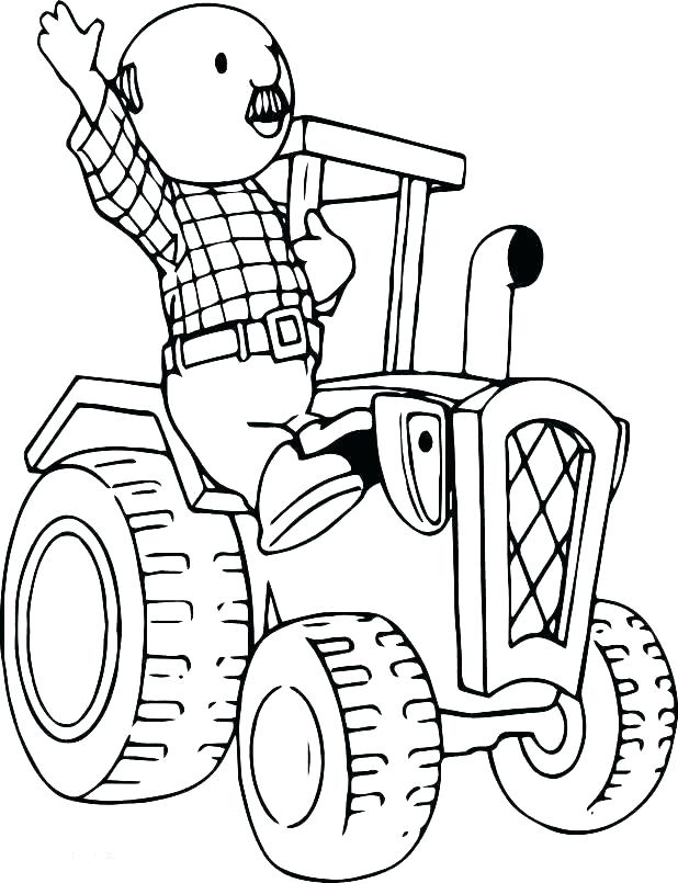618x805 Tractor Coloring Pages Printable Tractor Coloring Pages Farm