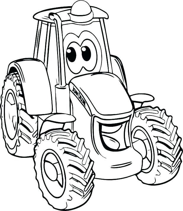 618x714 Tractor Coloring Pages Printable Tractor Coloring Pages Printable