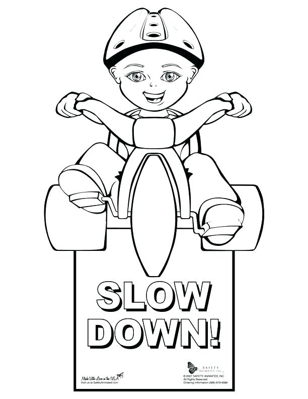 Printable Traffic Signs Coloring Pages