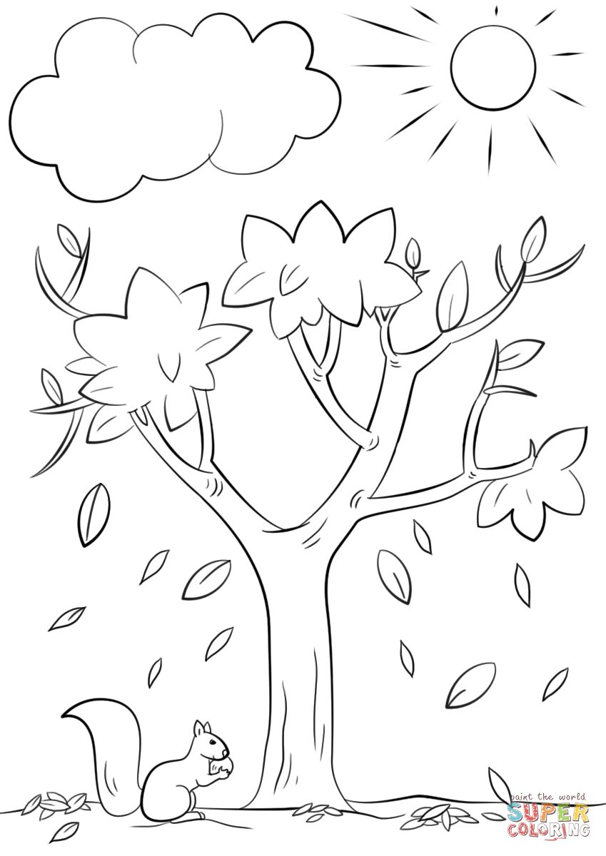 849x1200 Opportunities Coloring Pages Of Trees With Lea