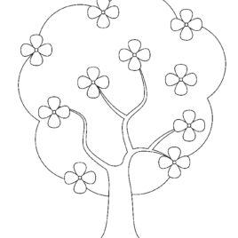 268x268 Spring Tree Coloring Page Kids Drawing And Coloring Pages