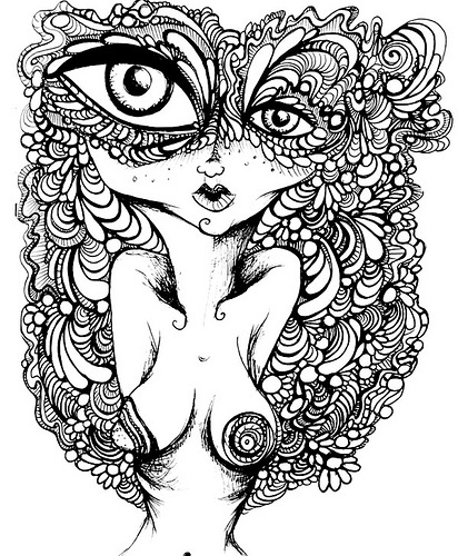 412x500 Printable Trippy For Coloring Pages 31