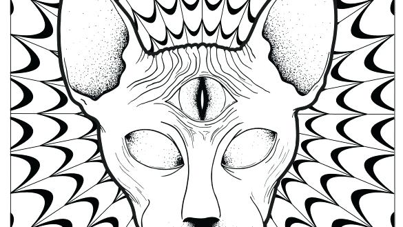 585x329 Psychedelic Coloring Pages Book For Adults Of Printable