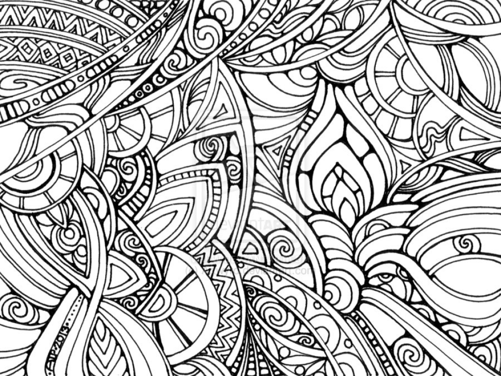1024x768 Psychedelic Coloring Pages Page 1 Printable Of Stuning