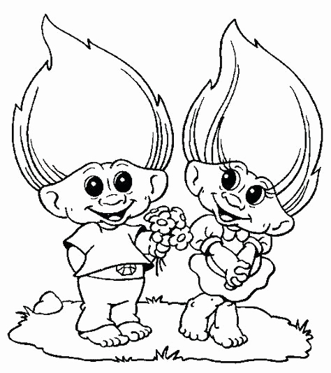 Printable Trolls Coloring Pages
