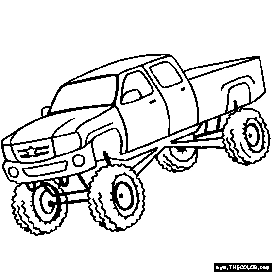 560x560 4x4 Truck Coloring Pages Truck Coloring Sheets Collection