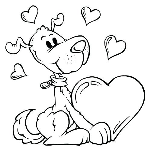 500x500 Valentine Coloring Pages For Preschool Free Printable Valentine