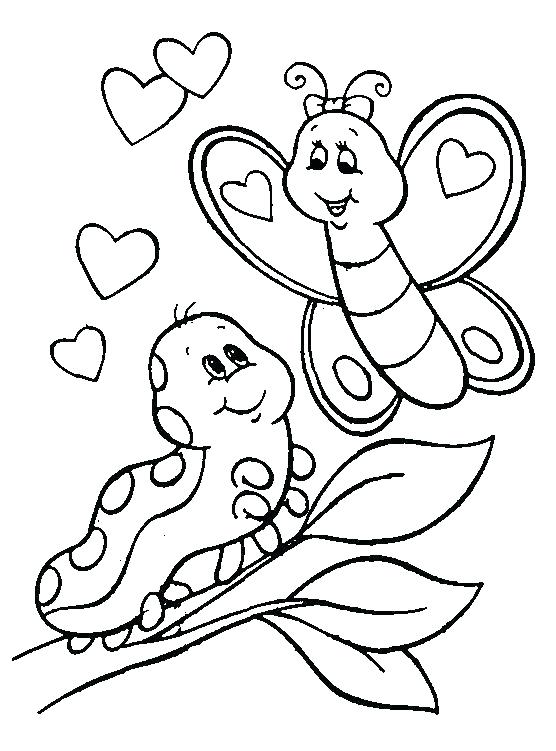 556x751 Butterfly Coloring Pages For Kindergarten Vanda