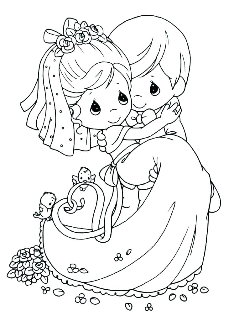 731x1024 Kids Wedding Coloring Pages Wedding Coloring Book Printable