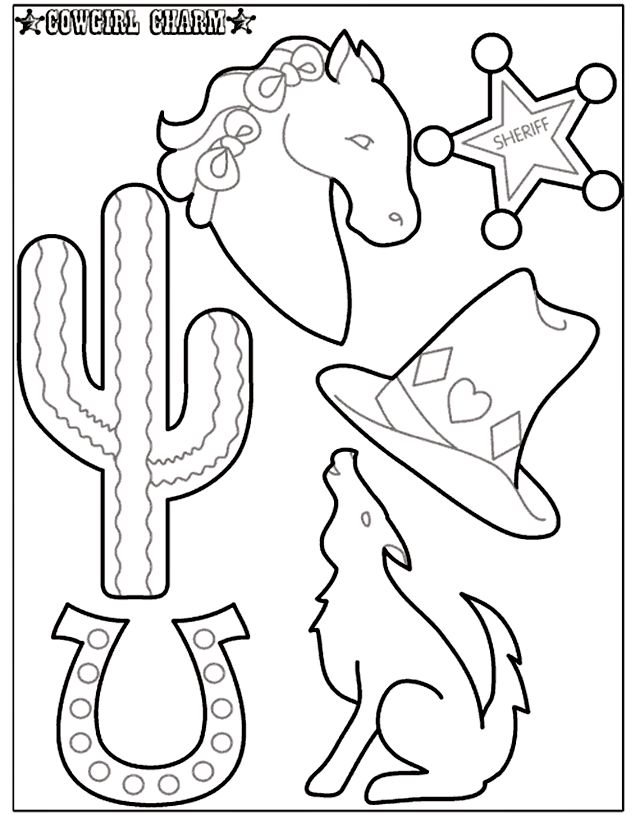 Printable Western Coloring Pages