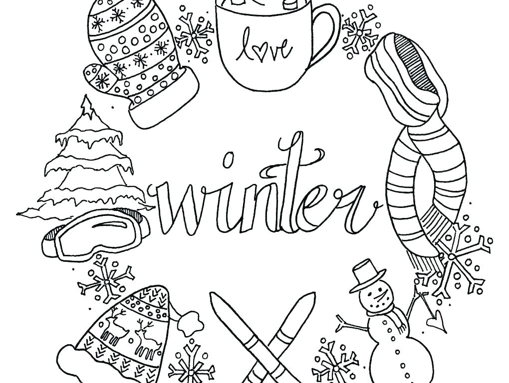 1020x768 Free Printable Holiday Coloring Pages Cliptext.co