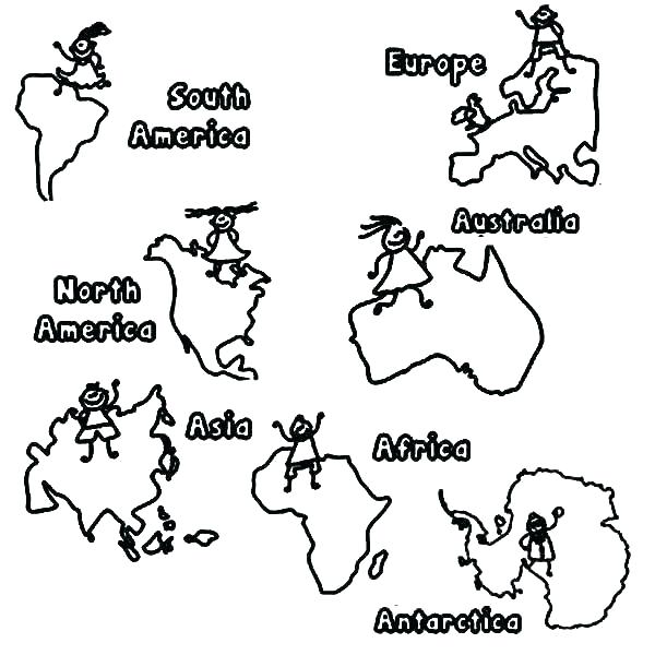 600x600 Printable World Map Coloring Page For Kids World Map Coloring Page