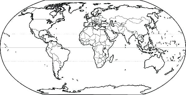 600x309 World Map Coloring Pages Printable Continents Coloring Page