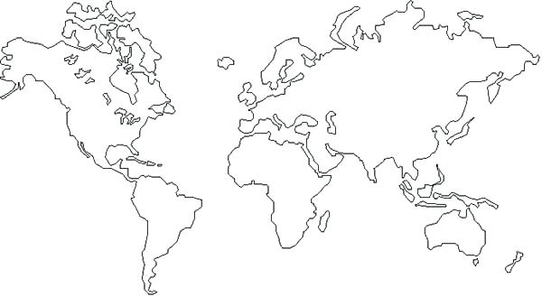 600x329 World Map Coloring Pages Printable Innovation Inspiration World