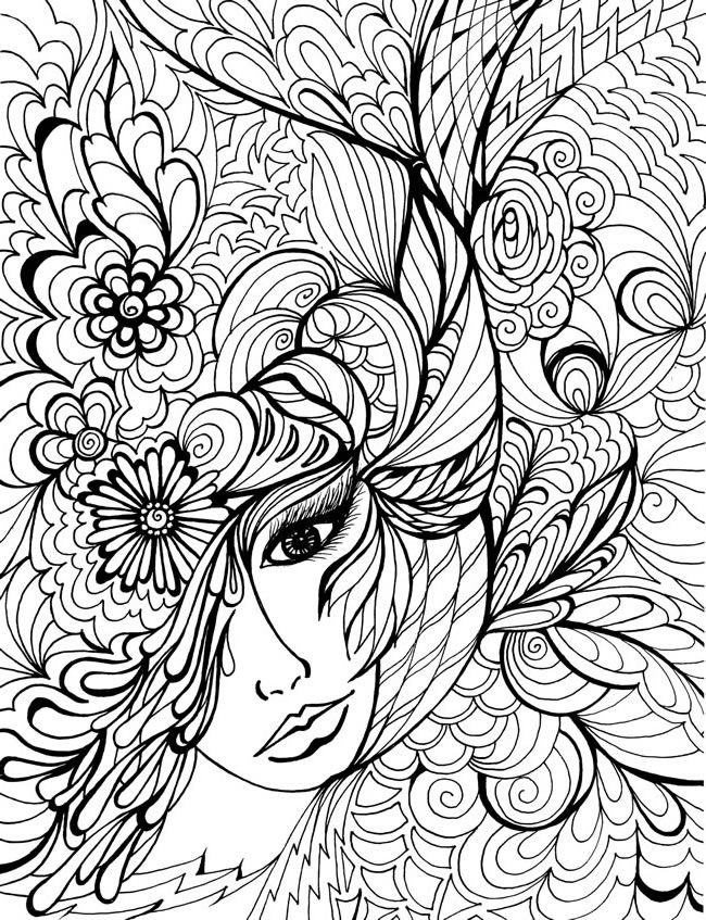 Printable Zentangle Coloring Pages