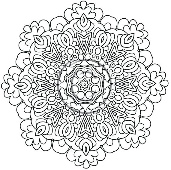 570x565 Zentangle Coloring Pages Free Printable Printable Coloring Page