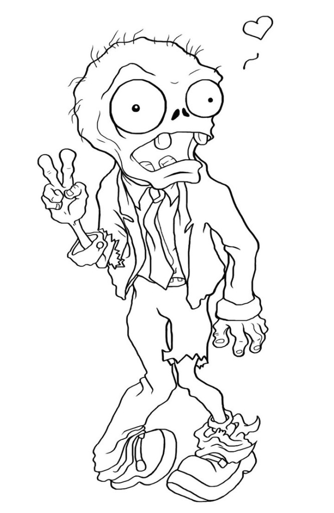 666x1024 Zombie Coloring Page Free Printable Zombies Coloring Pages