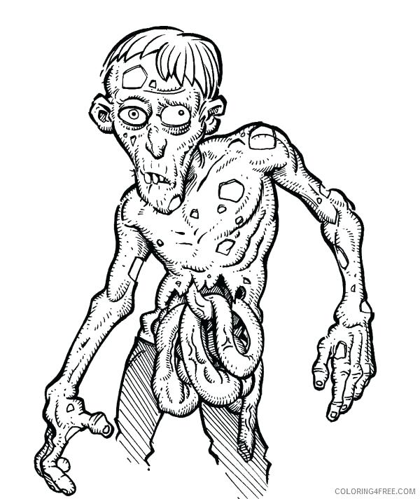 600x712 Printable Zombie Coloring Pages Printable Plants Vs Zombies