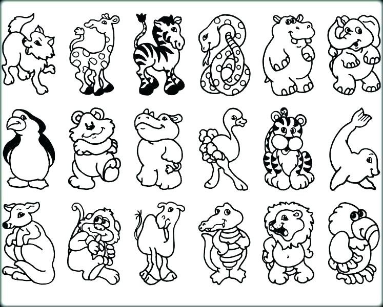 747x600 Zoo Animals Coloring Page Zoo Elephant Coloring Page For Kids