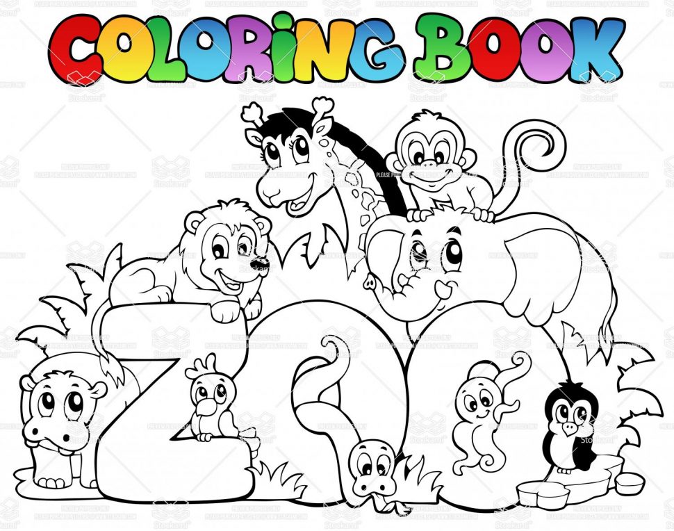 970x764 Nonsensical Printable Zoo Animal Coloring Pages For To Print Glum